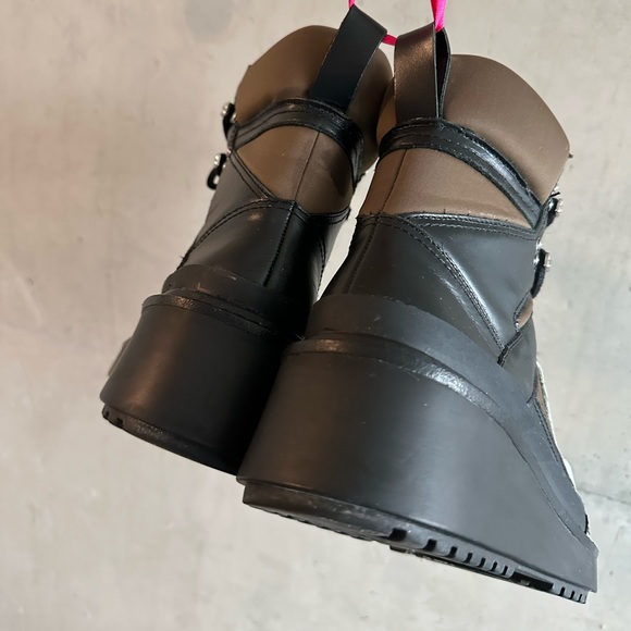 Zara Women’s Mountain Boots Airfit Lace Up Platforms | High-top laced sneakers - Picture 8 of 11